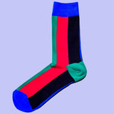 Bassin and Brown Hallows Multi Coloured Vertical Stripe Socks