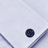 Bassin and Brown Multi Colour Mini Stars Cufflinks  -  Navy