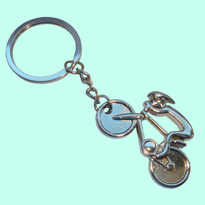 Bassin and Brown Silver Cycling Keyring